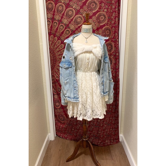 π Amazing fur lace dress - Picture 11 of 13